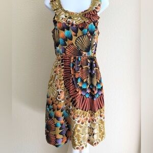 anthropologie edme & esyltte lapulla silk sleeveless short dress
